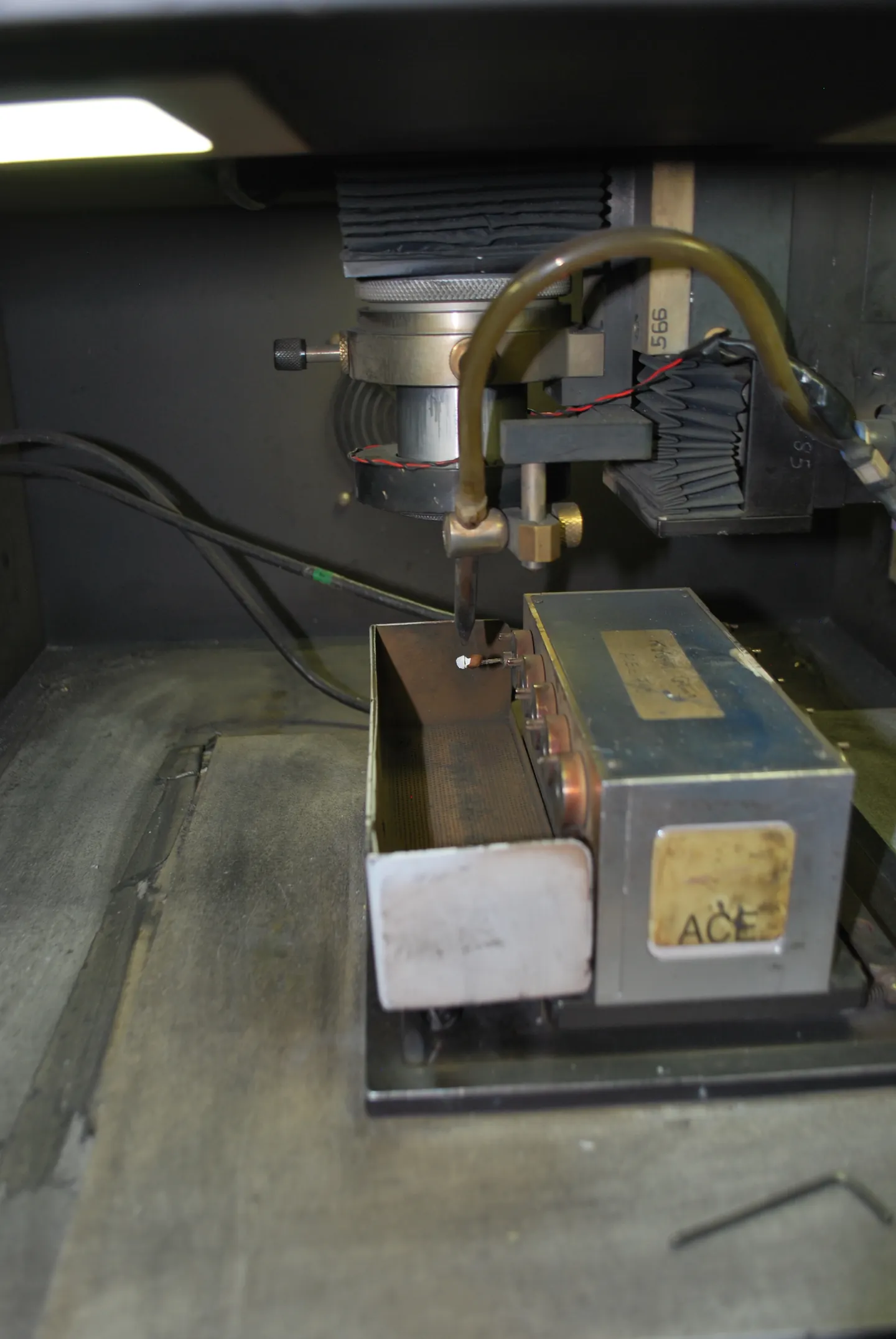 Laser machine photographed in the Sitaram factory