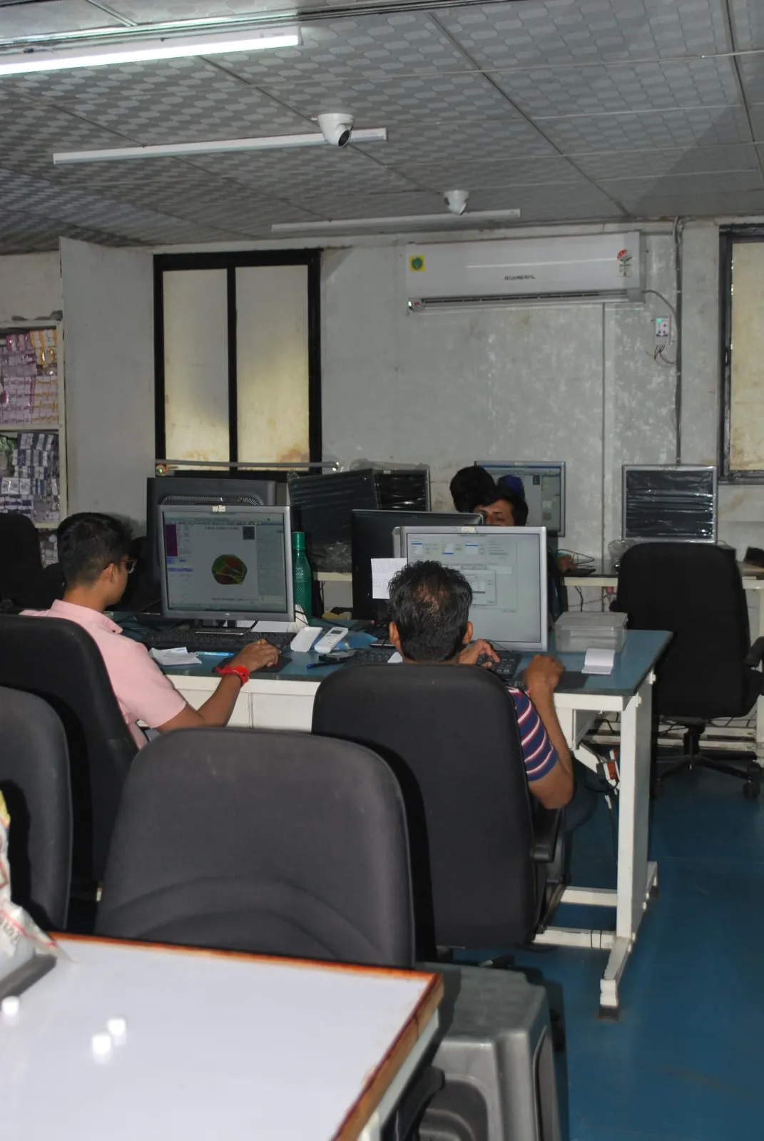 The Sitaram Diamond team at work in the Surat workshop