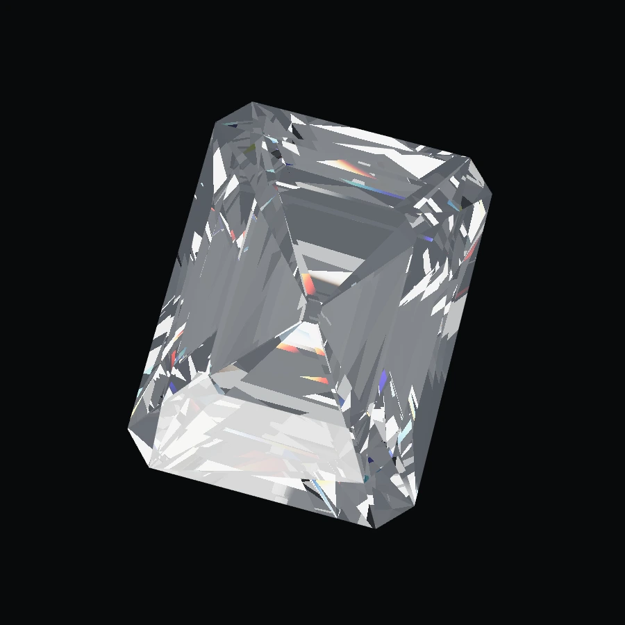 Radiant illustrative diamond model
